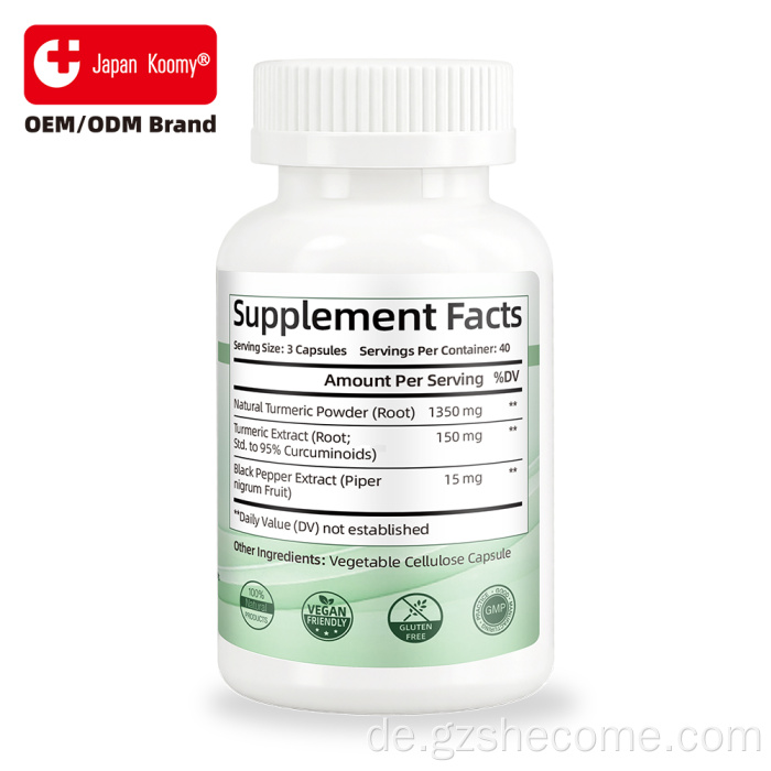 Shecome Kurkuma-Curcumin-Kapseln verhindern Krebs